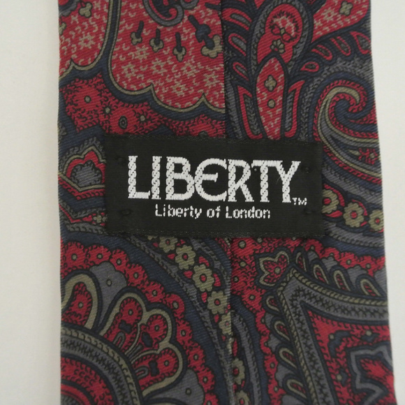 LIBERTY of LONDON Paisley print silk tie - Picture 5 of 5